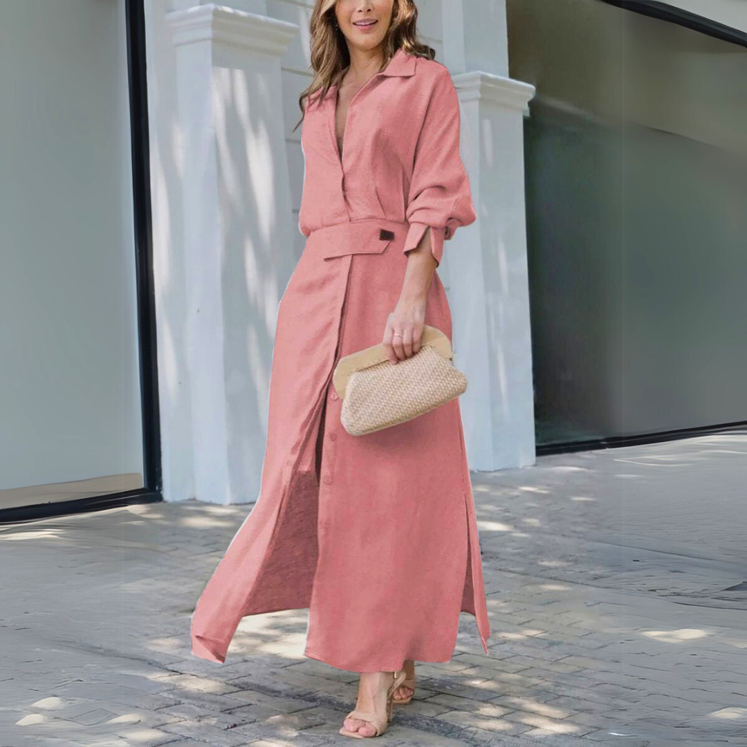 Lorianne™ | Elegant Maxi Dress with V-Neck