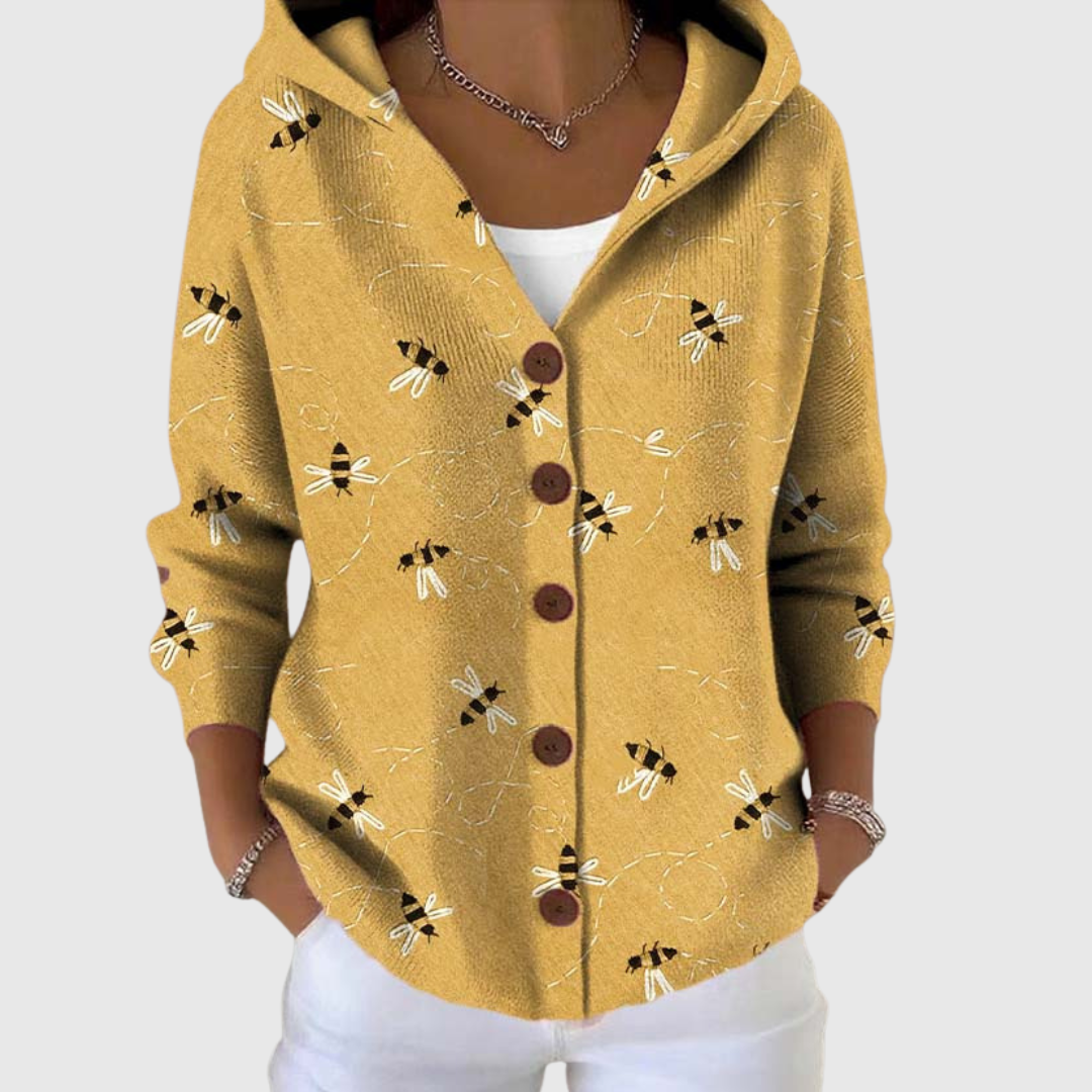 Stellamae™ | Hooded Button-Front Cardigan