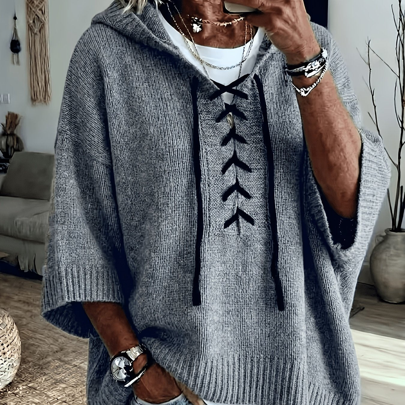 Bexley™ | Cross-Drawstring Hooded Sweater
