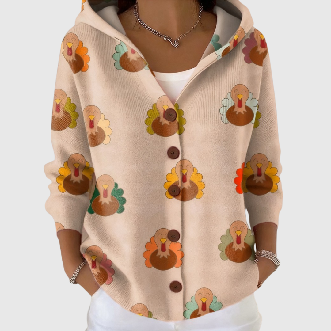 Karvelle™ | Hooded Button-Front Cardigan