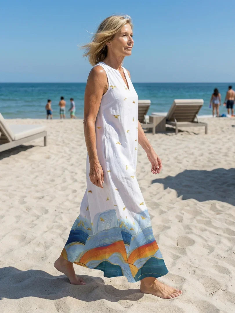 Celeste™ | Calm Line Maxi Dress
