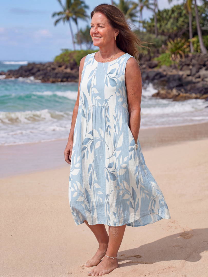 Faveline™ | Quiet Shore Midi Dress