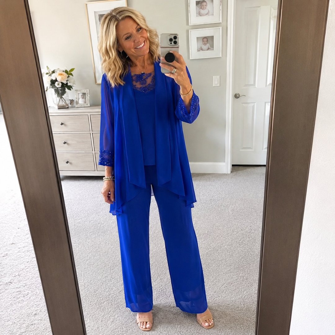 Anouk™ | Flowing Jacket & Wide-Leg Pant Set