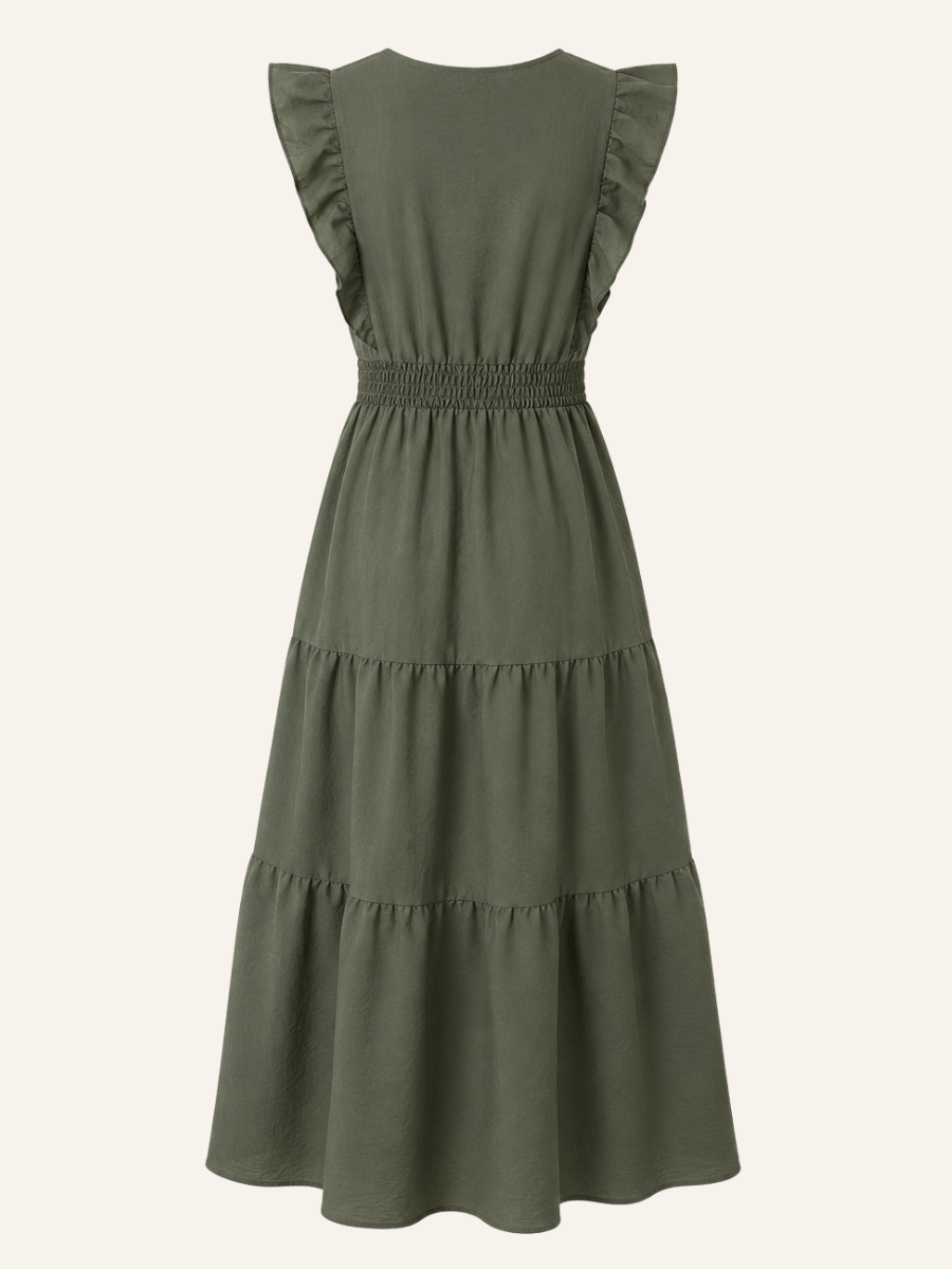 Rosette™ | Effortlessly Beautiful Tiered Midi Dress