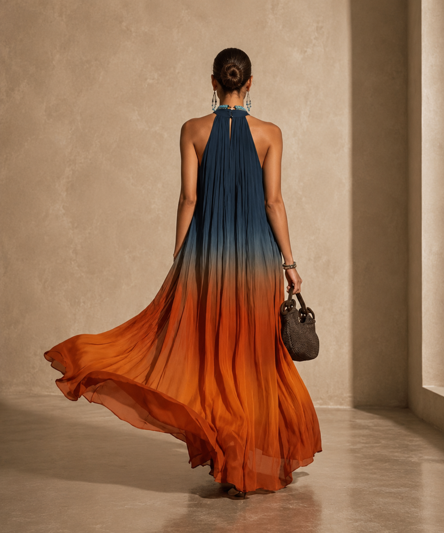 Florence™ | Ombré Halter Maxi Dress