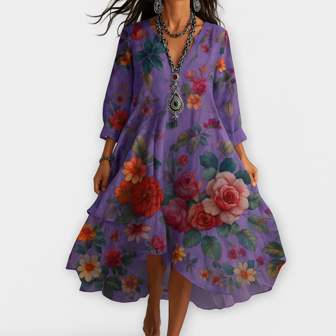 Diana™ | Fresh Boho Dress with Body-Flattering Drape