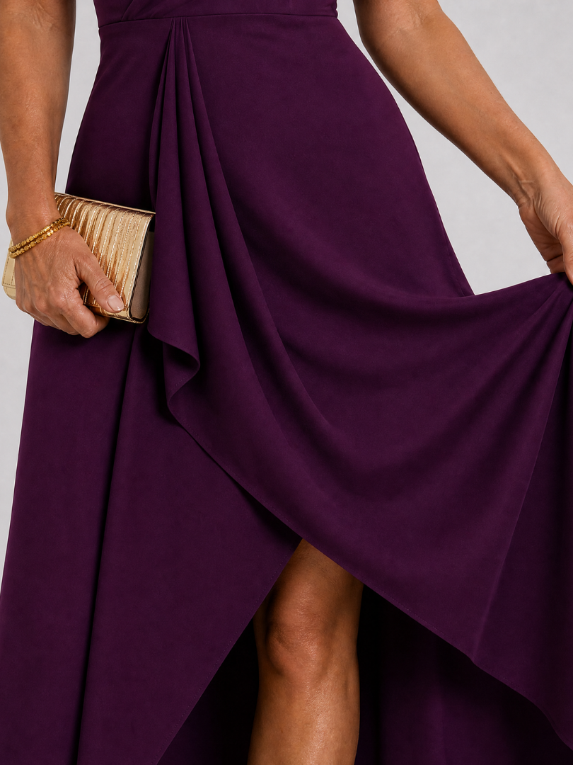 Celeste™ | Sleeveless Wrap High-Low Midi Dress