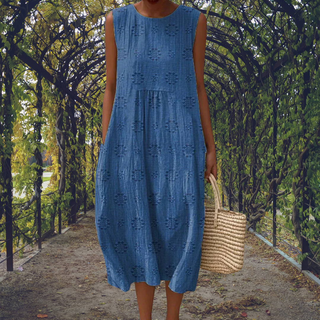 Rosalind™ | Elegant sleeveless dress with pockets
