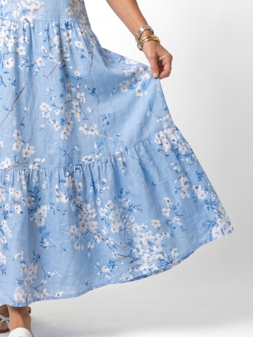 Ianthe™ | Floral Print Tiered Maxi Dress
