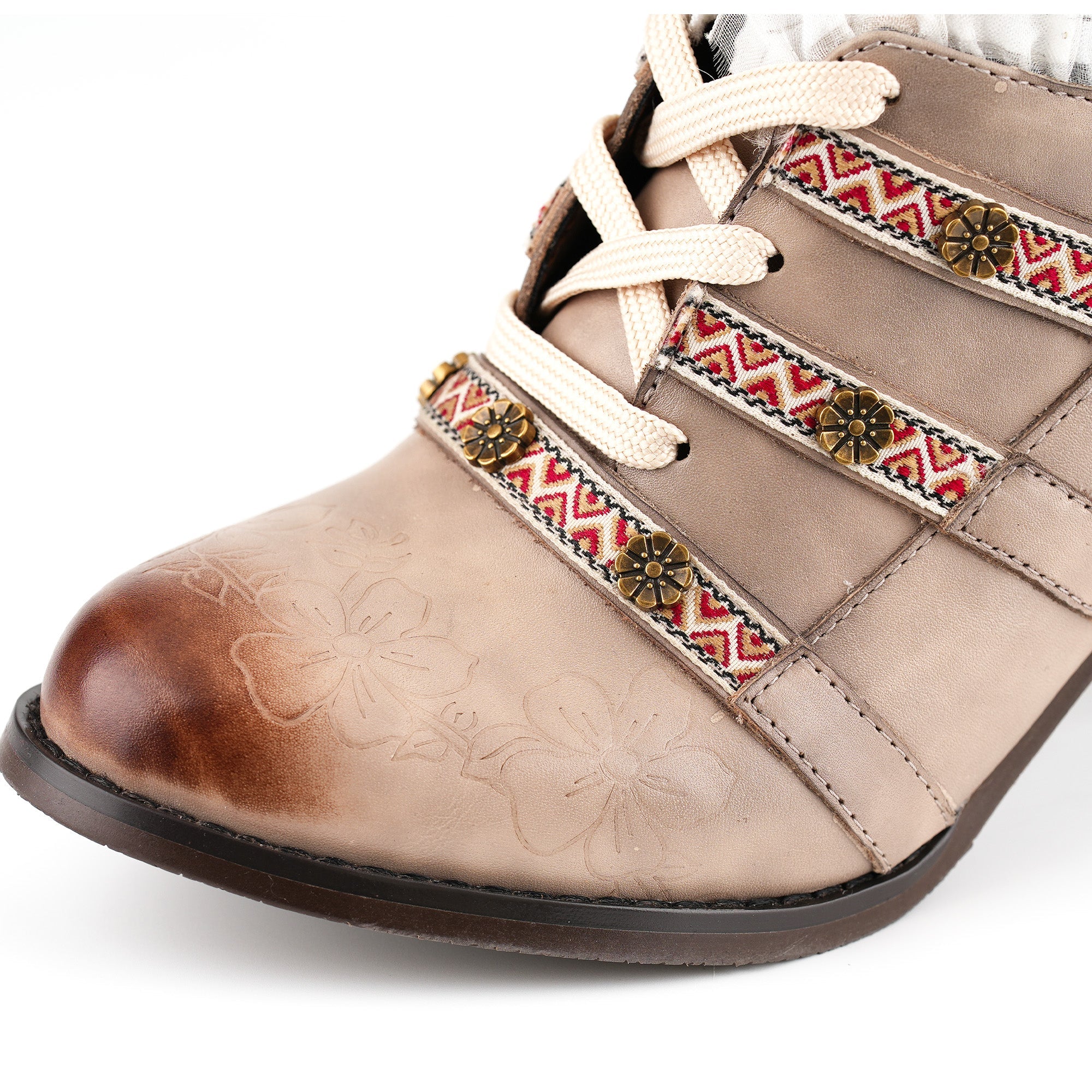 Gwynley™ | Vintage Boho Lace-Up Pumps