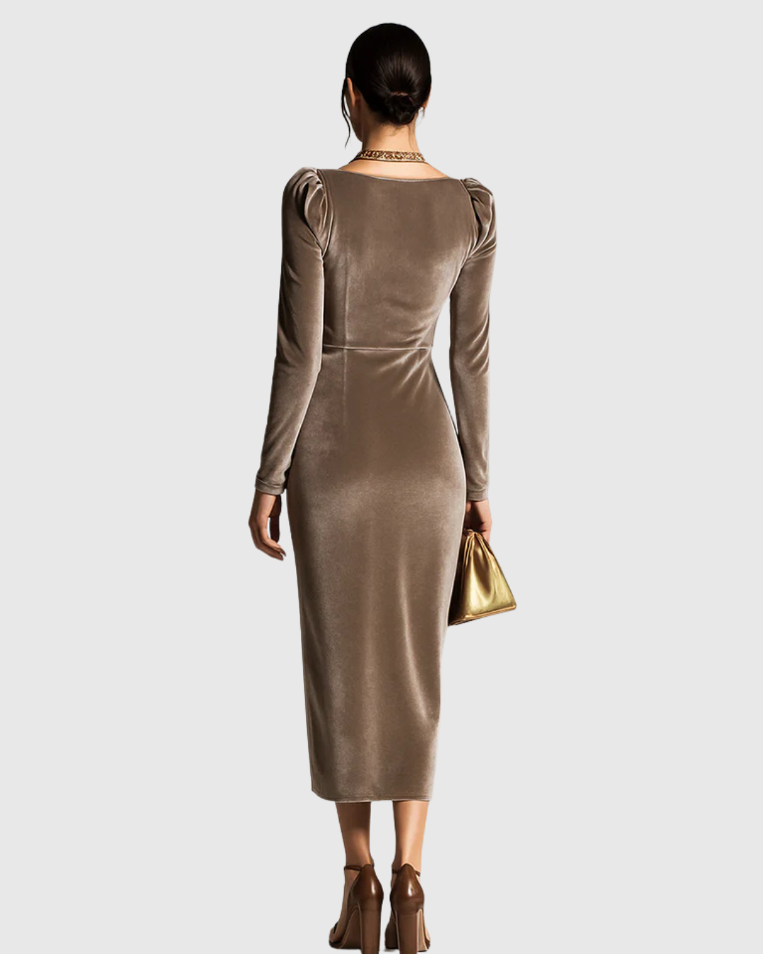 Elegant Pleated Midi Dress