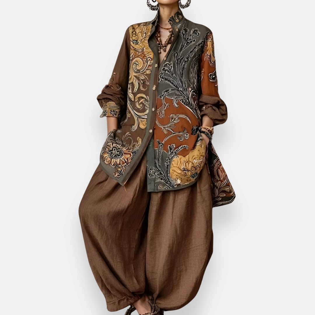 Hyacinth™ | Printed Shirt Set
