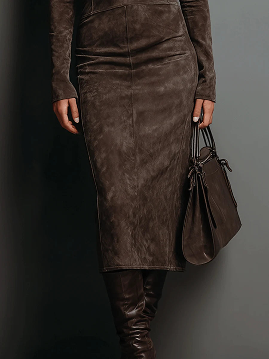 Hazel™ | Long Sleeve Midi Dress