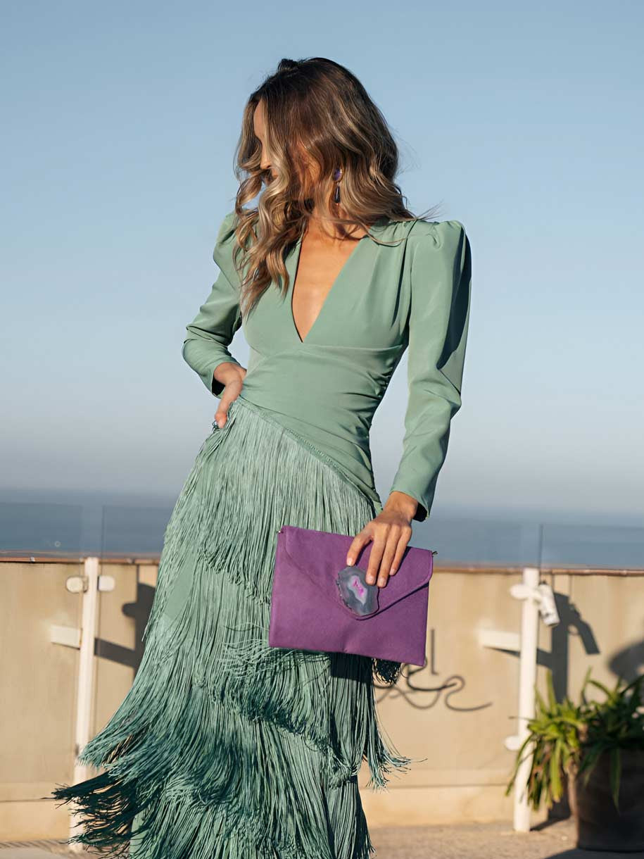 Romilly™ | Elegant Fringe Flare Dress