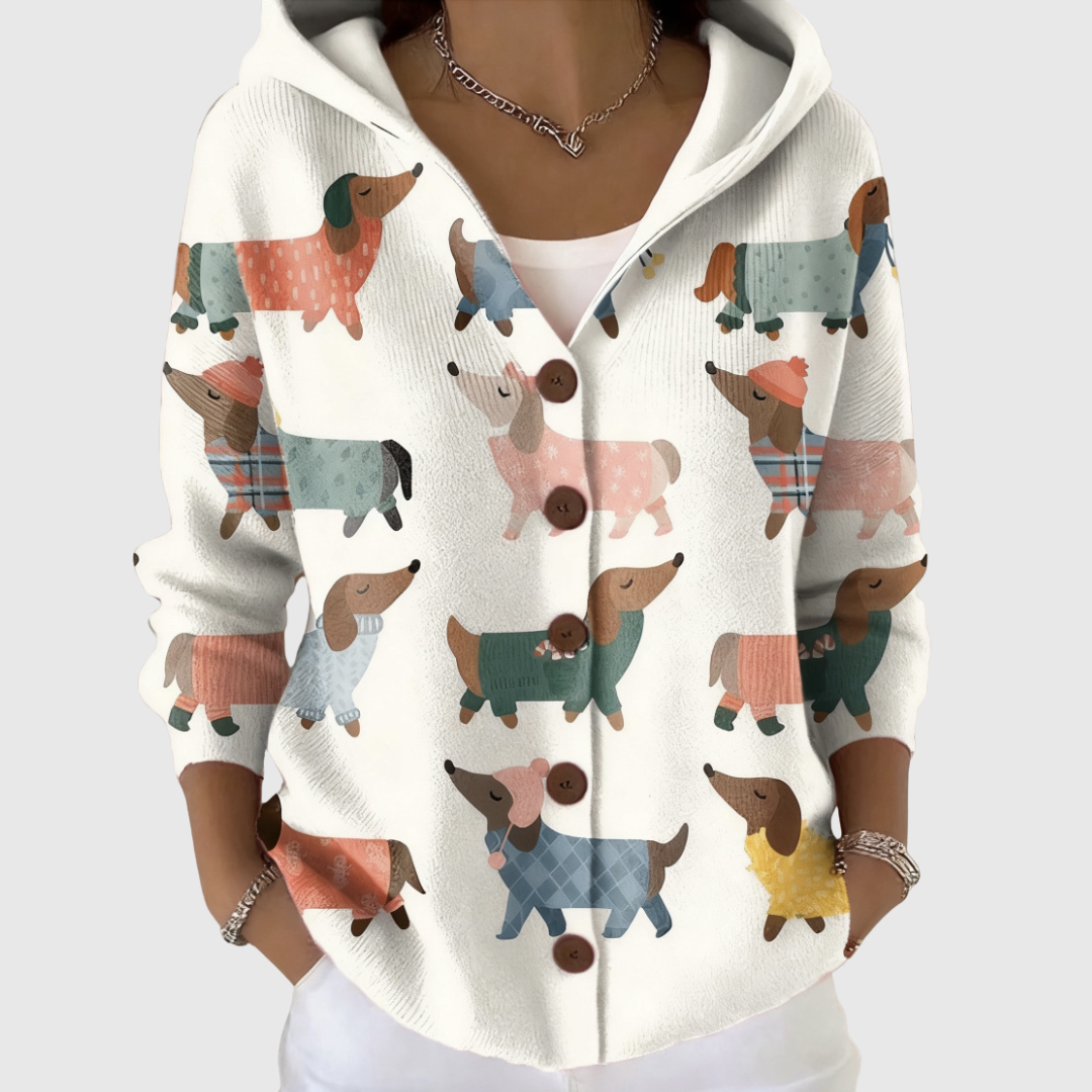 Laverne™ | Hooded Button-Front Cardigan