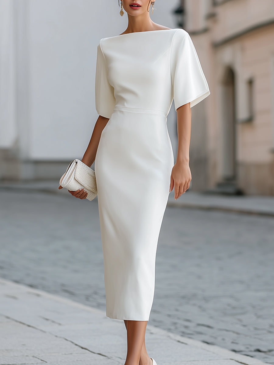 Valerise™ | Elegant Midi Dress