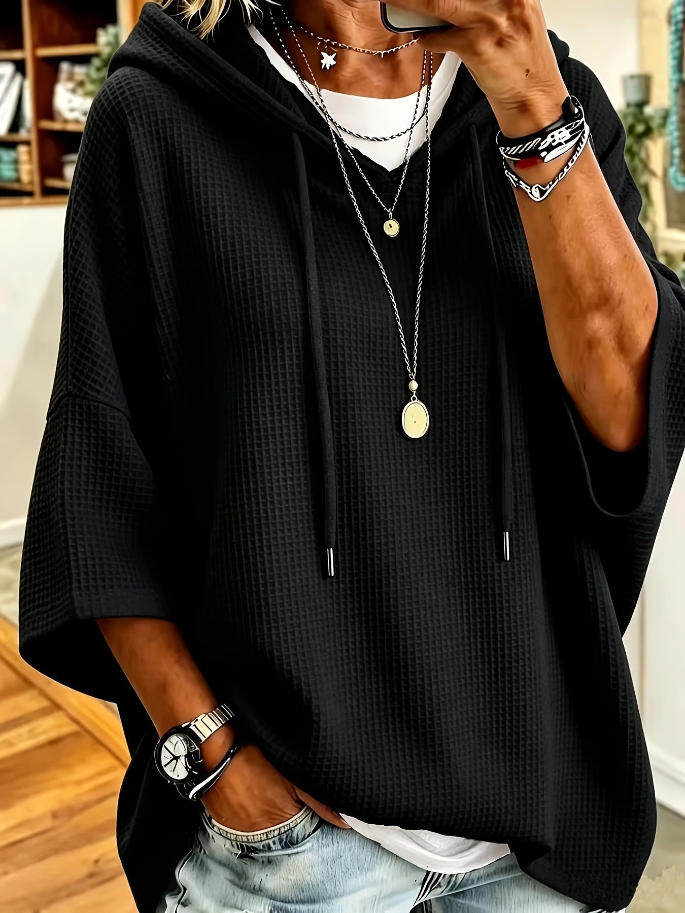 Oswynn™ | Hooded Waffle Top