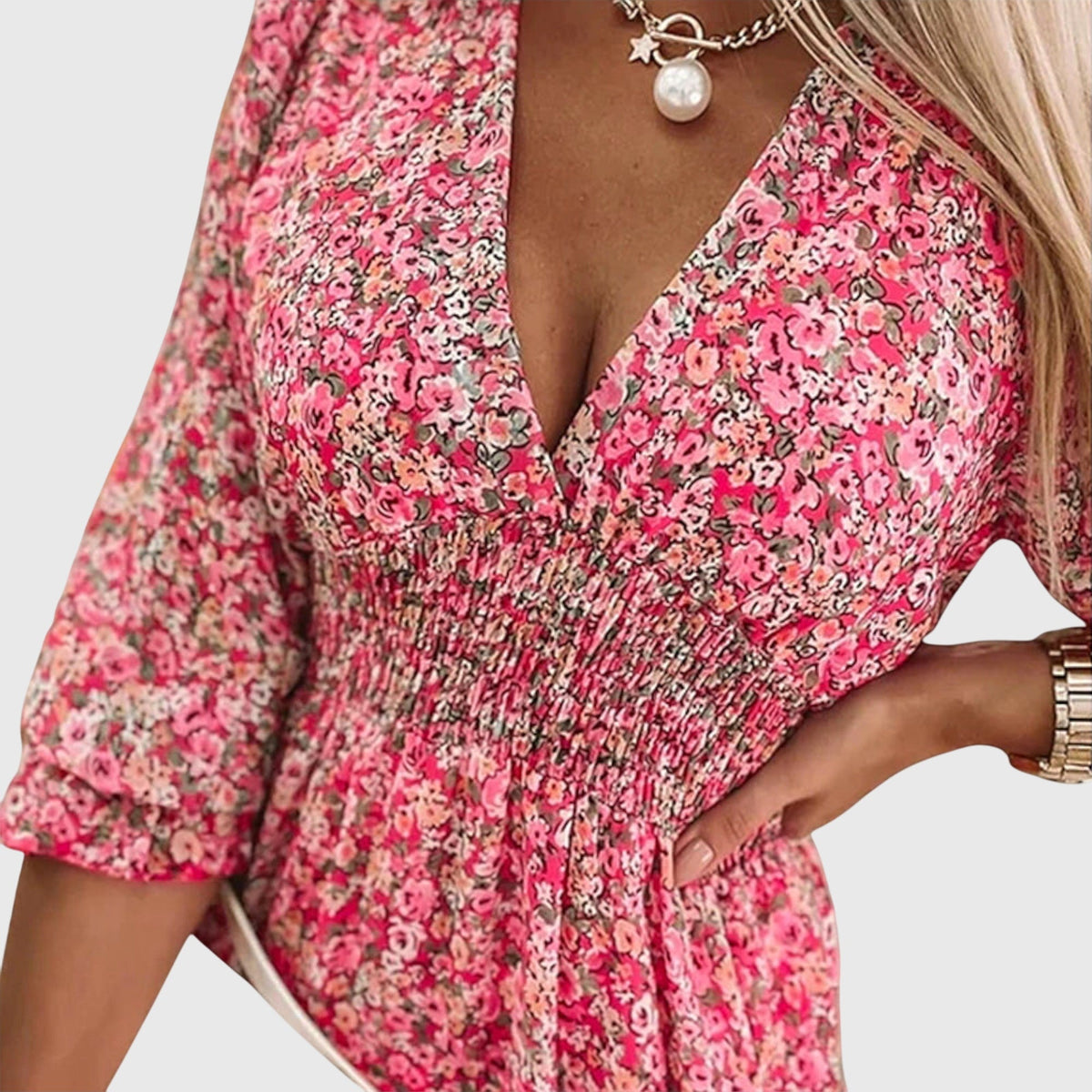 Floral Puff Sleeve Dress