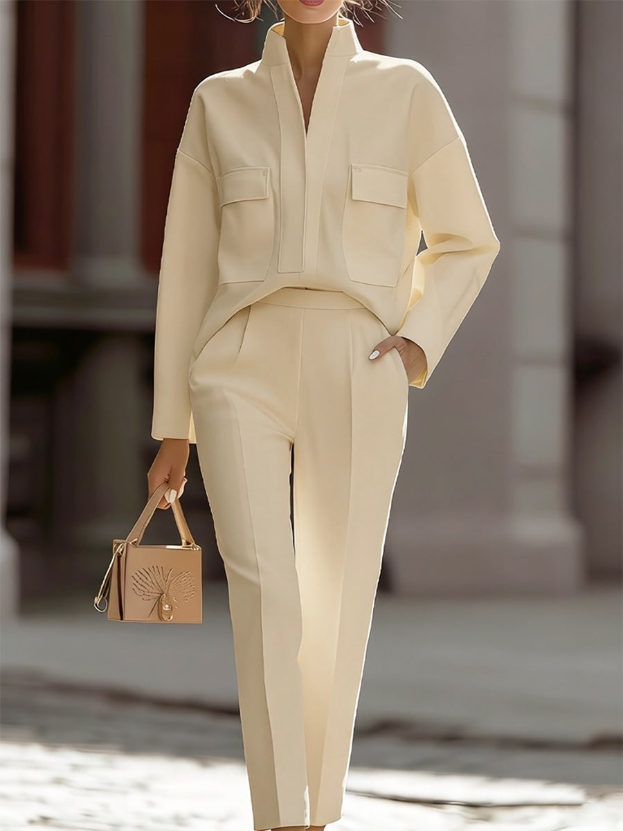 Marguerite™ | Two-Piece Oversized Shirt & Tailored Trouser Set