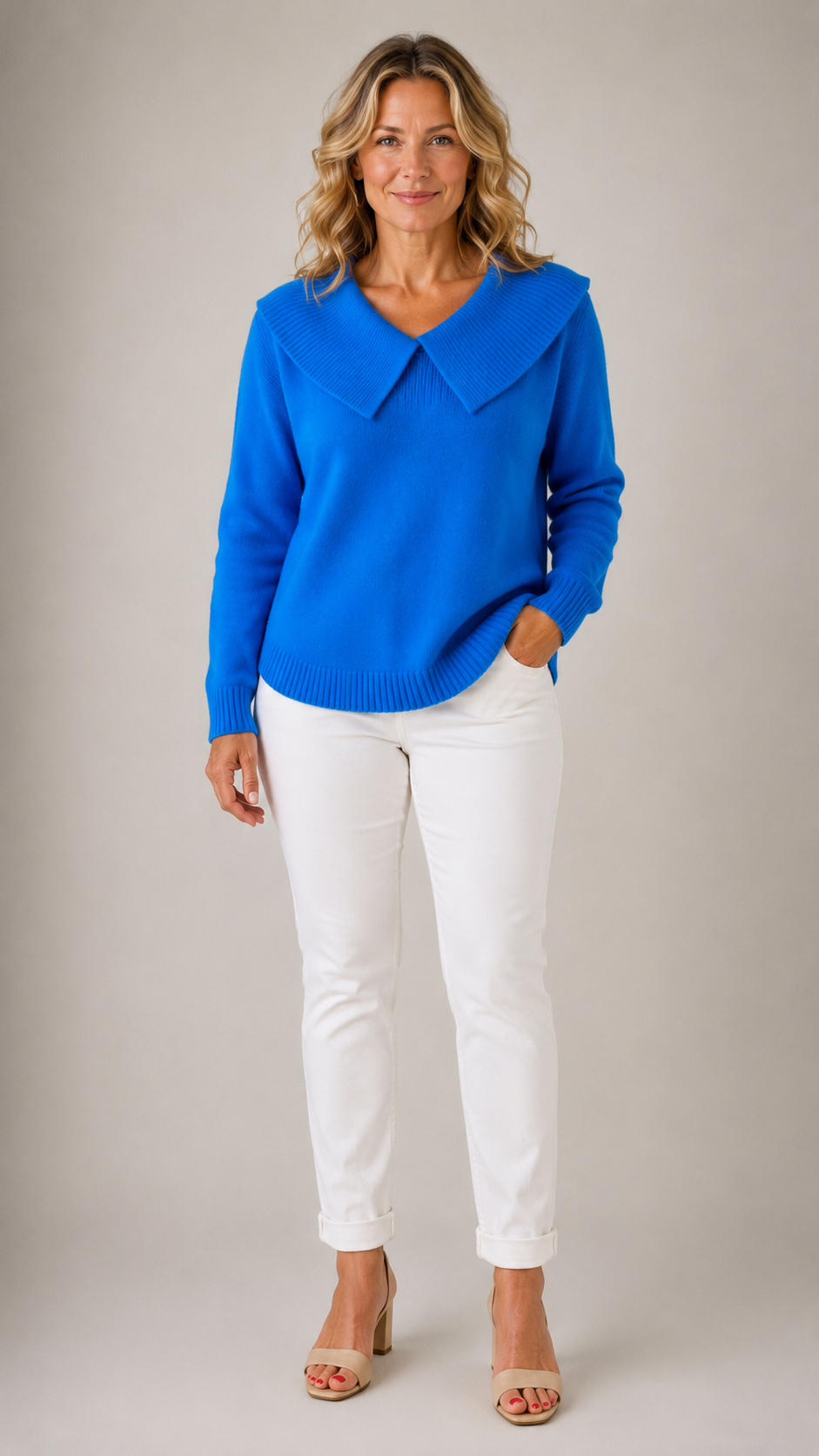 Millicent™ | Elegant Collar Knit Jumper