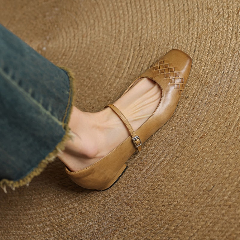 Avonrose™ | Square-Toe Mary Jane Flat