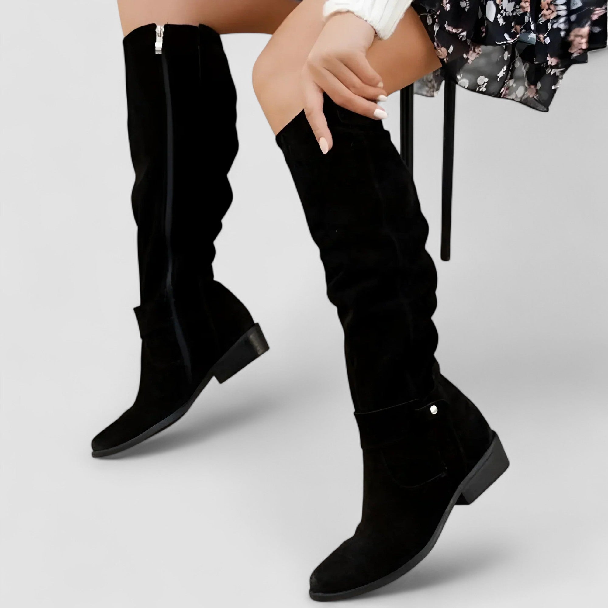 Davayne™ | Slouch Knee-High Riding Boots