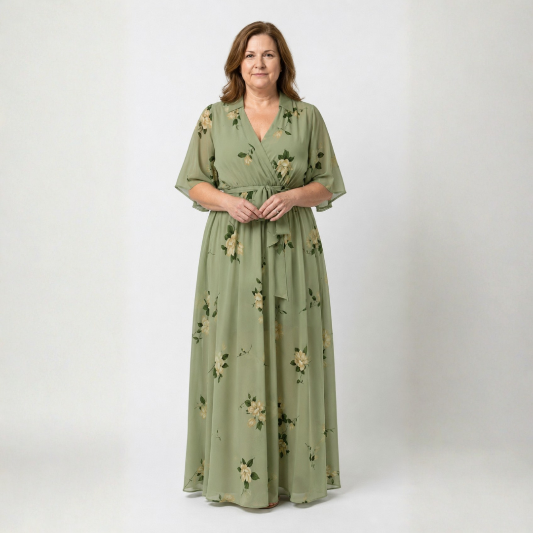 Marigold™ | Bohemian Kimono Wrap Maxi Dress