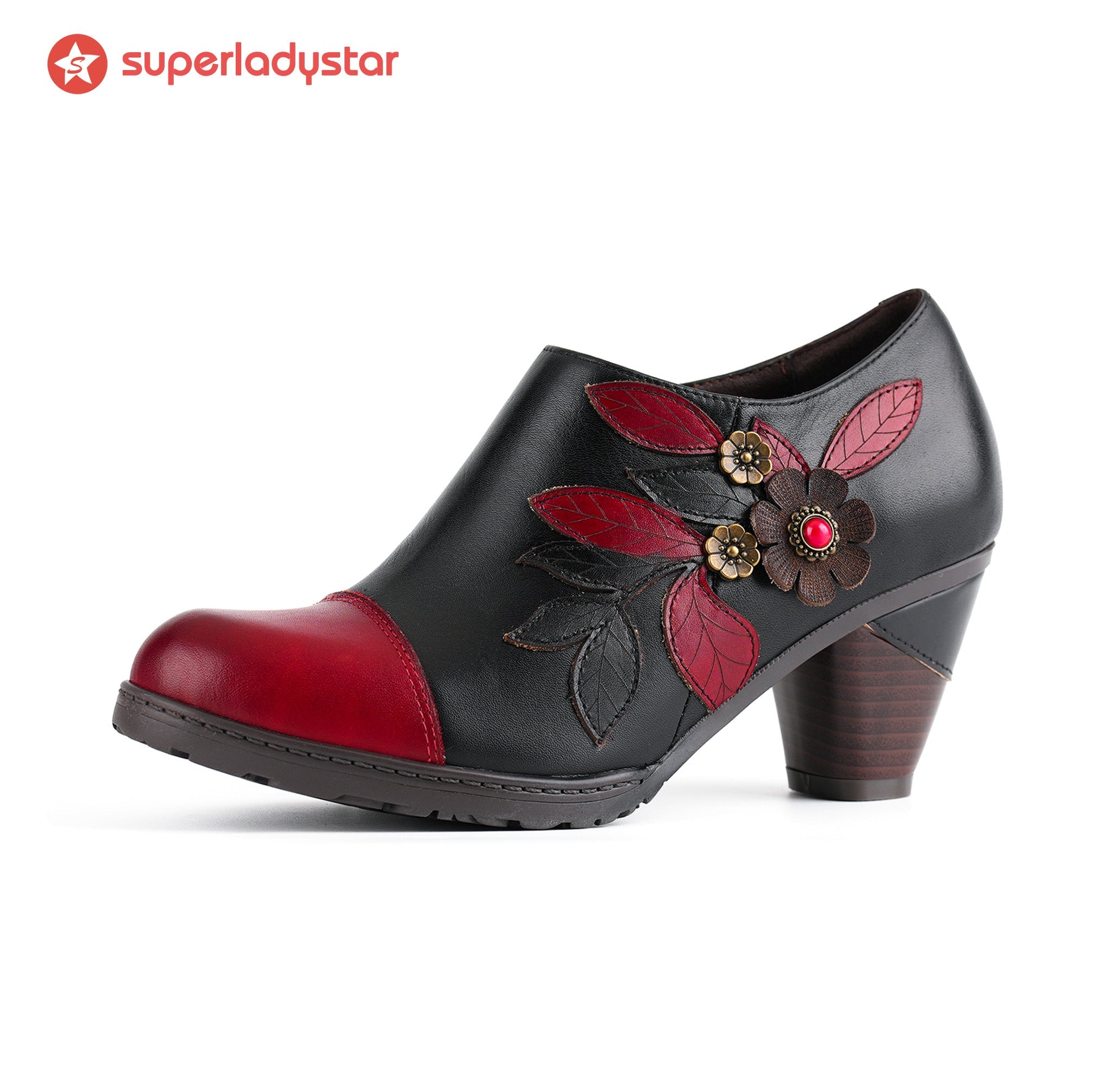 Taveline™ | Retro Boho Floral Charm Pumps