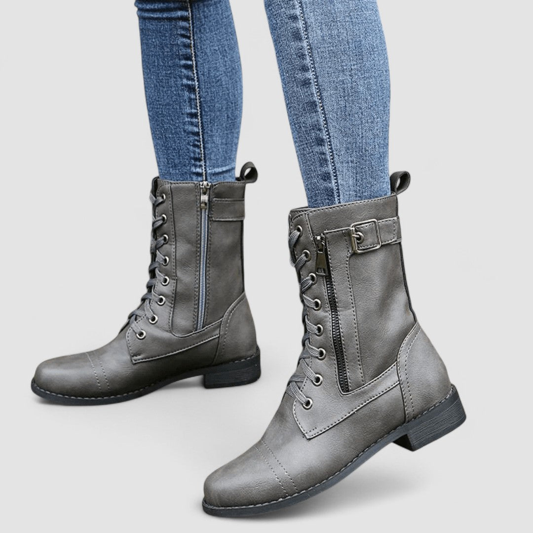 Elowyn™ | Buckled Combat Boots