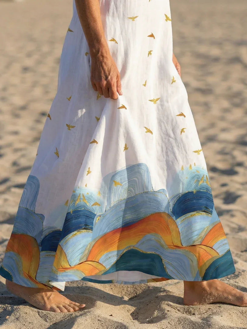 Celeste™ | Calm Line Maxi Dress