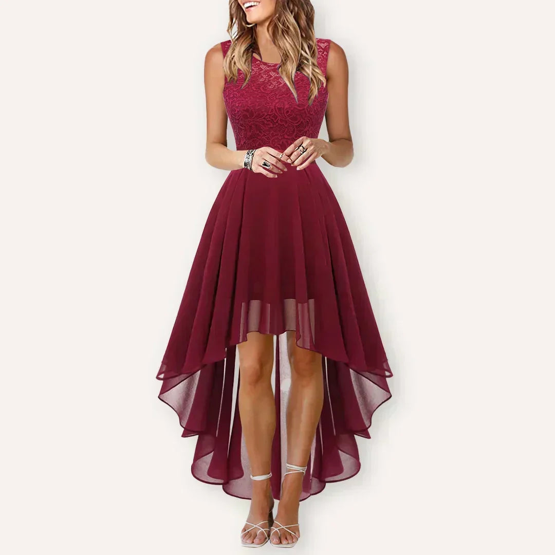 Women’s Wedding Guest High-Low Elegant Dress