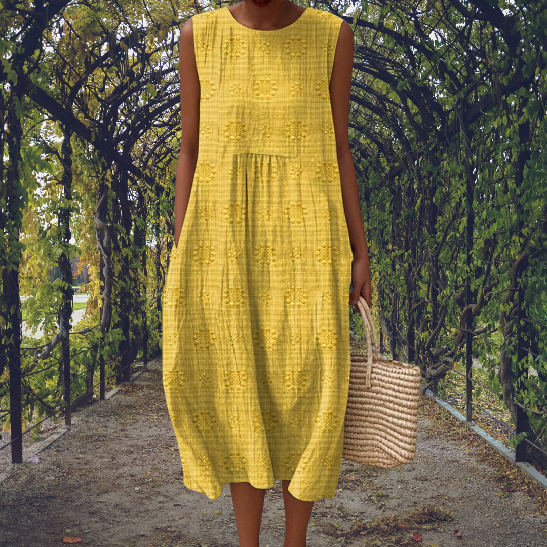 Rosalind™ | Elegant sleeveless dress with pockets