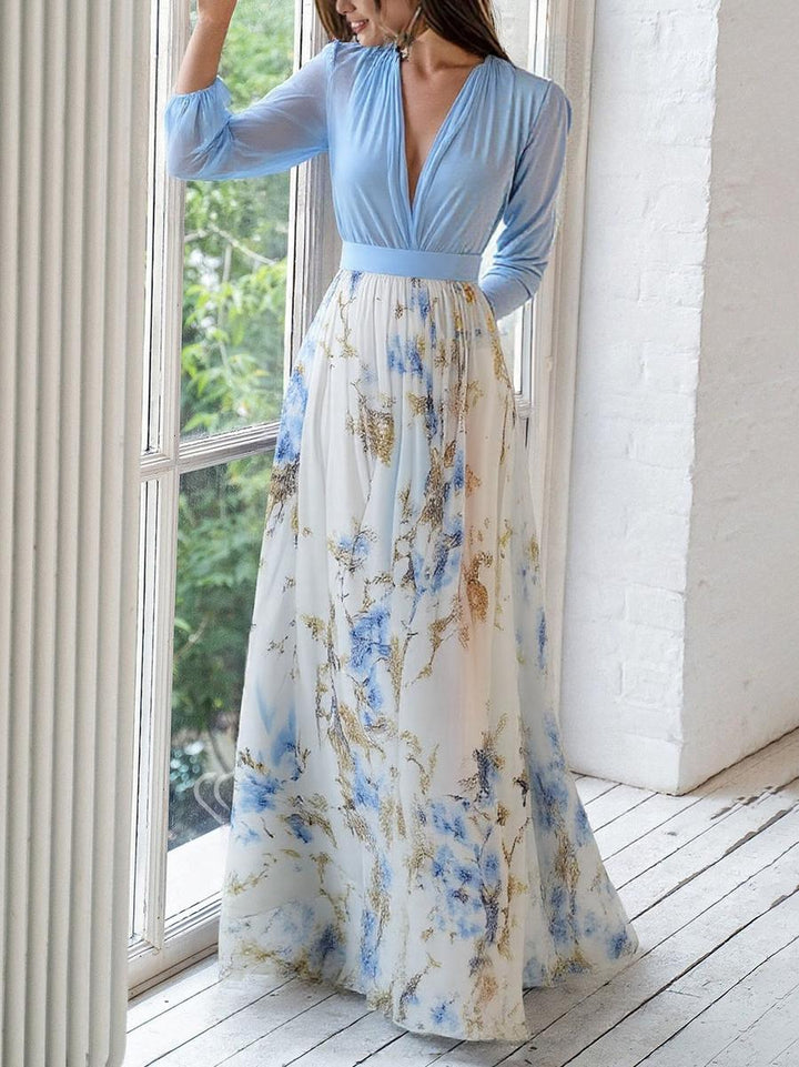 Floriane™ | Elegant Floral Maxi Dress