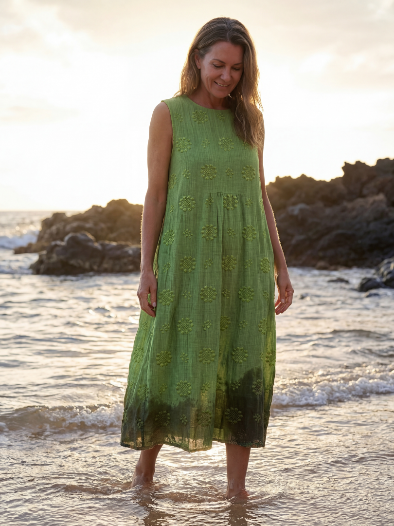 Nalani™ | Garden Texture Midi Dress