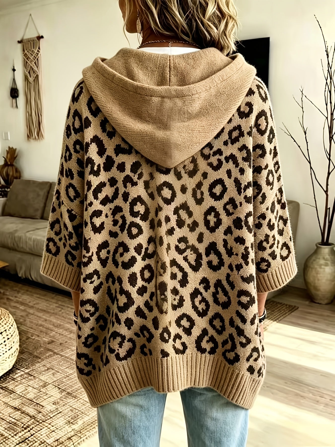 Savanna™ | Leopard Print Hooded Sweater