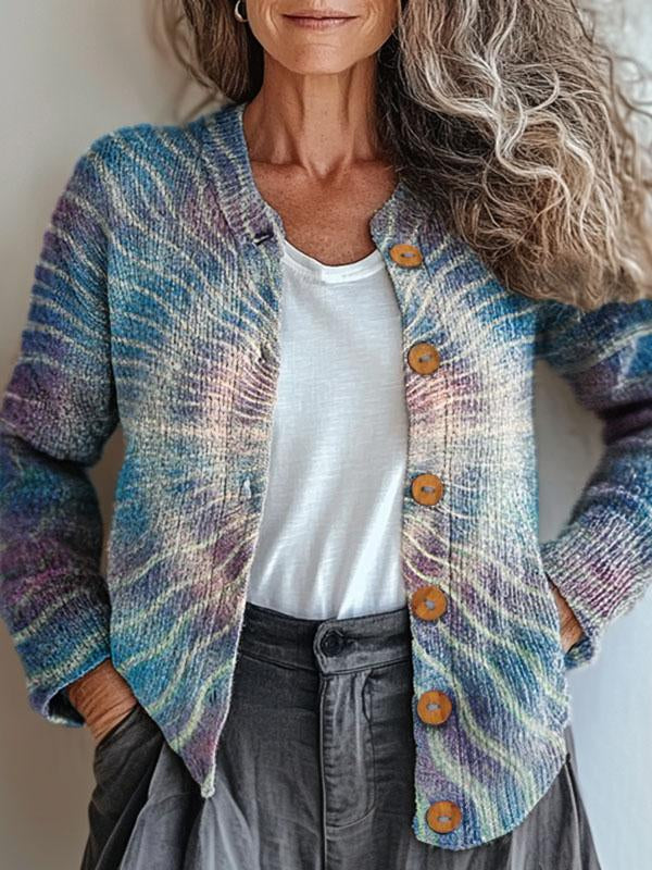 Roswyn™ | Cozy Harmonious Pattern Cardigan