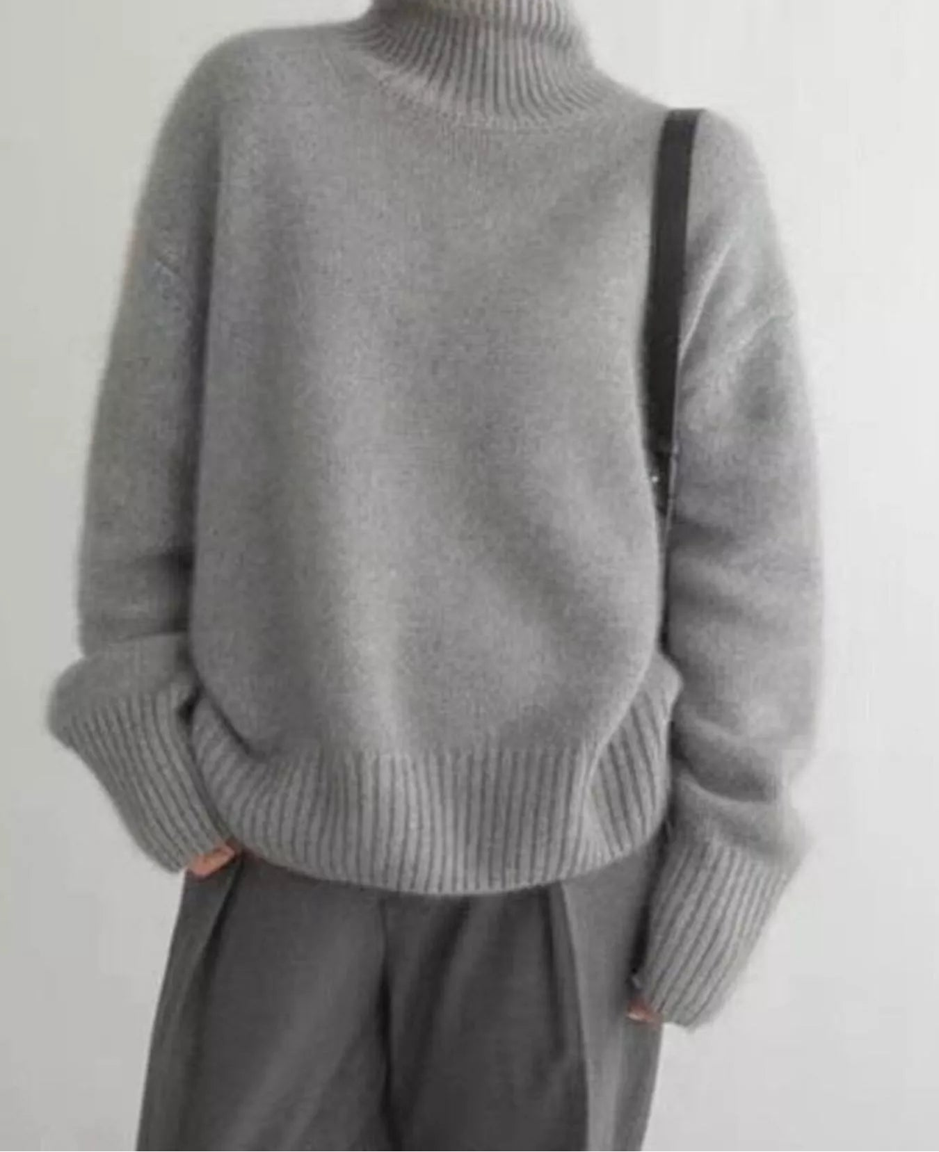 Scarlett | Turtleneck Dropped Shoulder Sweater