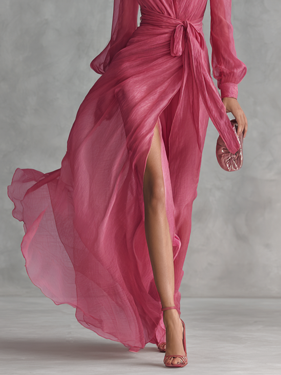 Solange™ | Flowing Wrap Maxi Dress