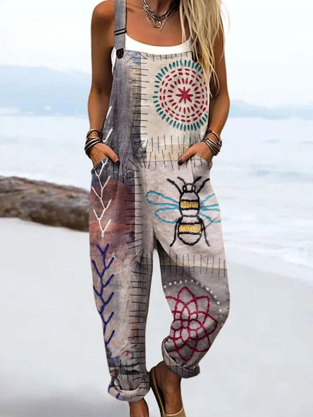 Kestaway™ | Printed Dungarees