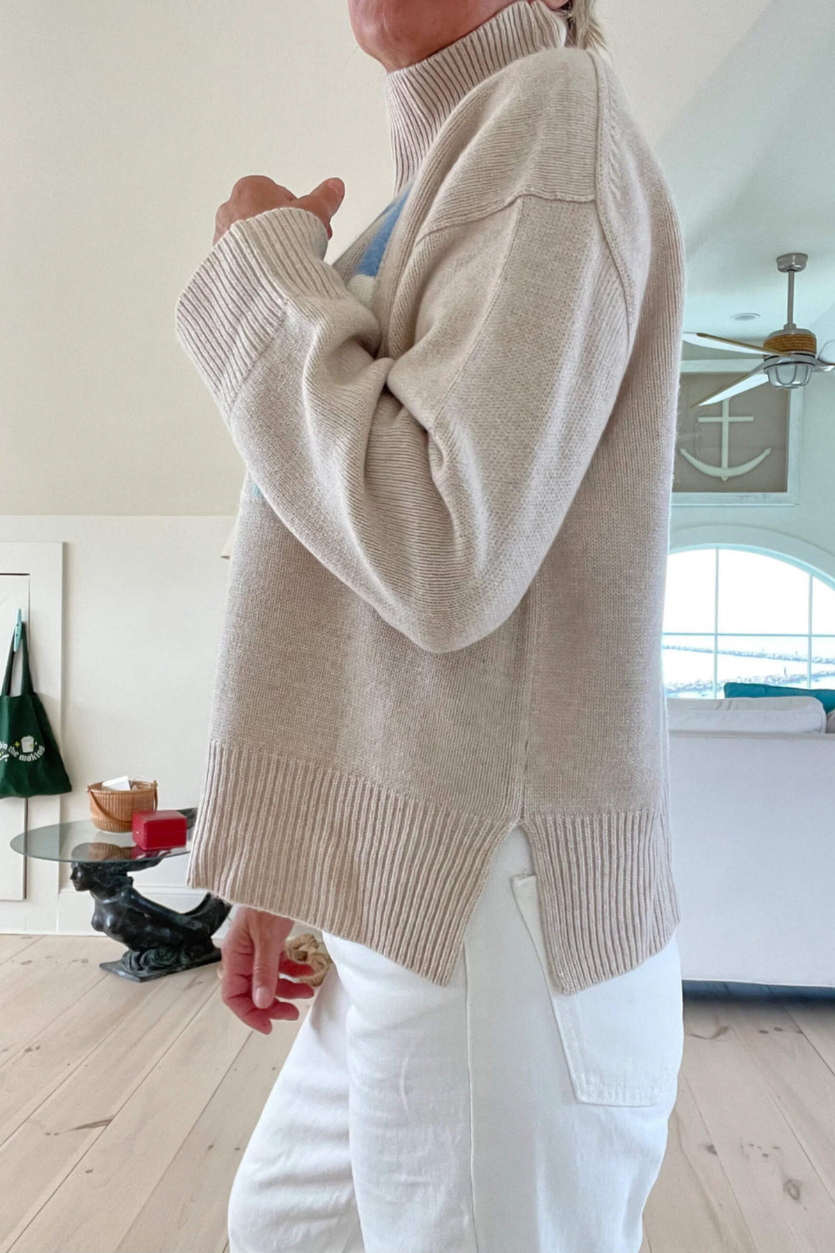 Women's Retro Turtleneck Knit Sweater