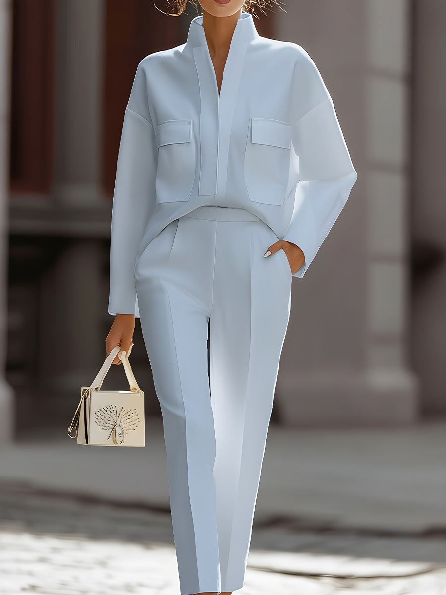 Marguerite™ | Two-Piece Oversized Shirt & Tailored Trouser Set