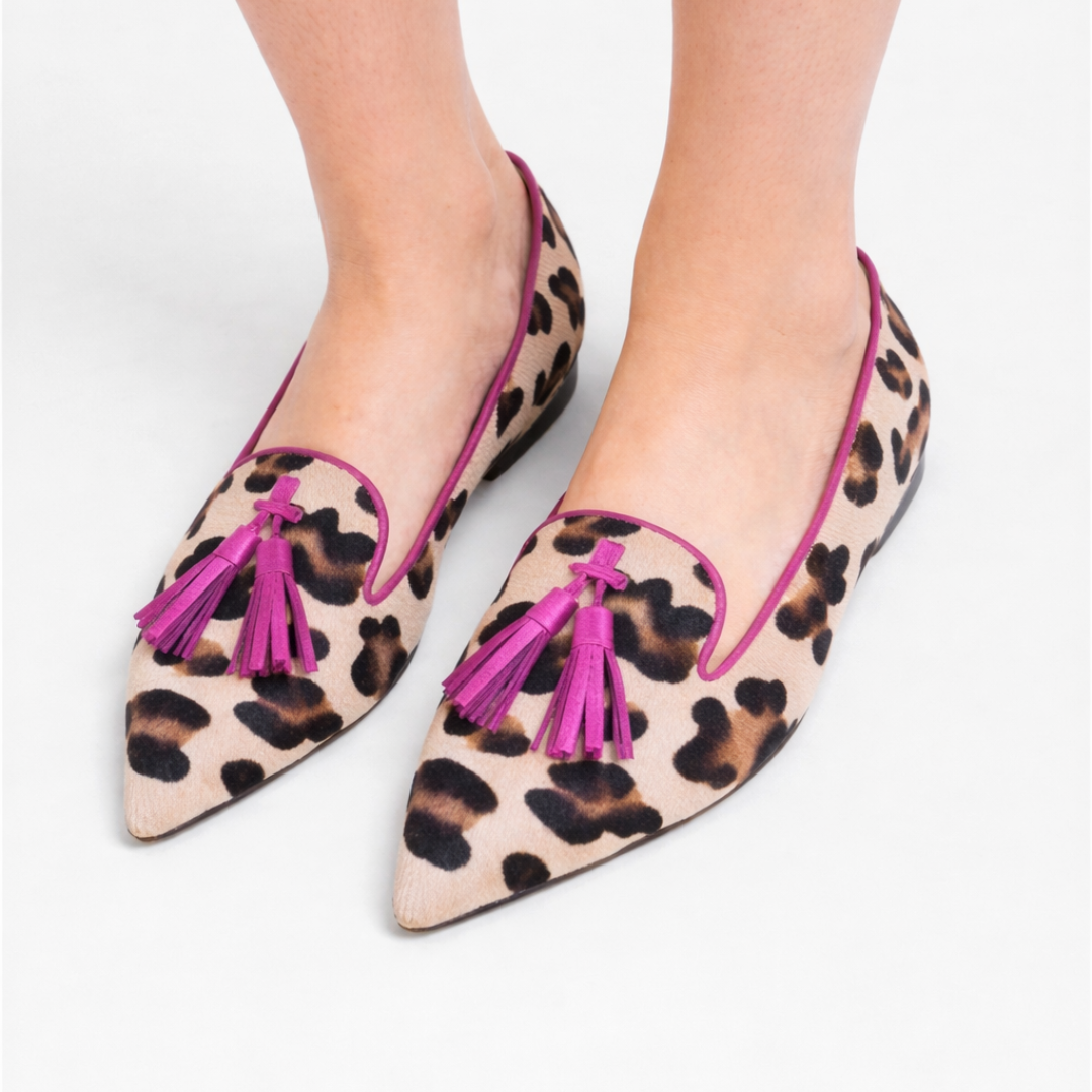 Naveera™ | Pointed-Toe Tassel Loafer Flat