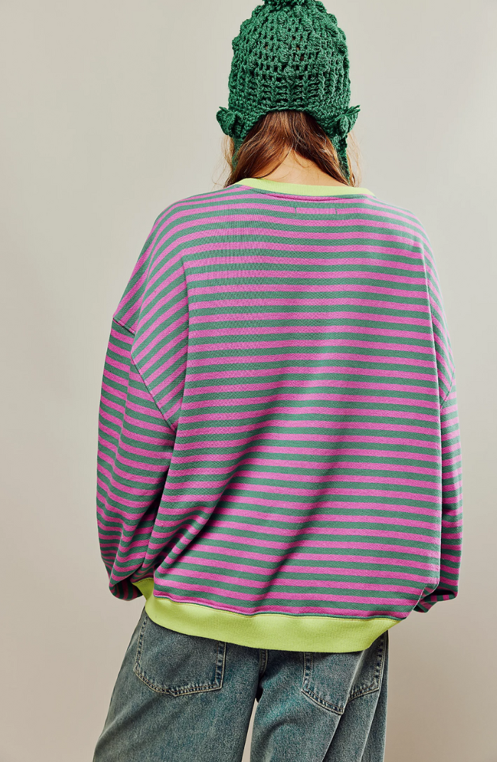 Frandelle™ | Striped Oversized Pullover