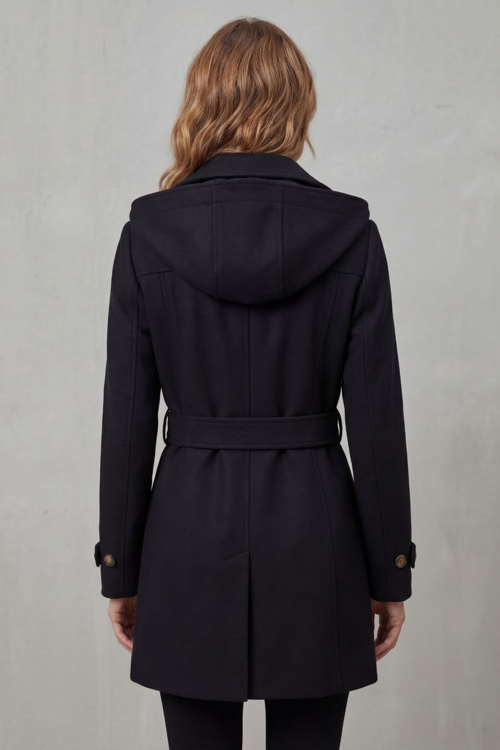 Women's Tailored Elegance Hooded Trench Coat