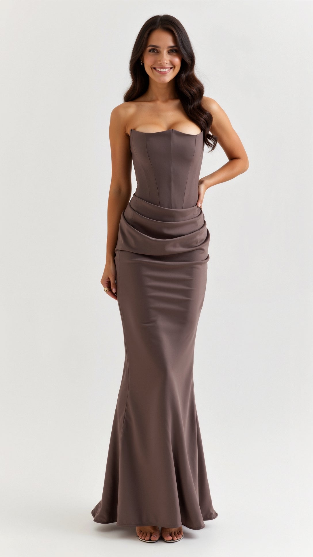 Women’s Wedding Guest Column Maxi Dress