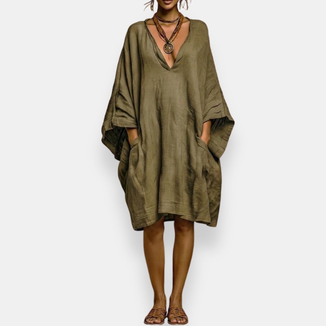 Kestrel™ | Oversized V-Neck Dress
