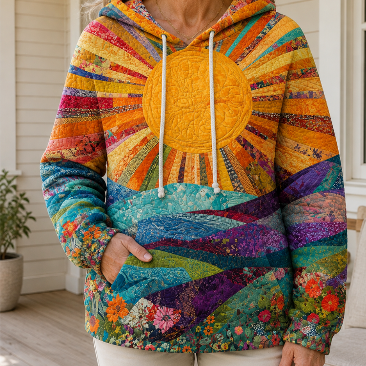 Meridian™ | Quilted Patchwork Pullover Hoodie