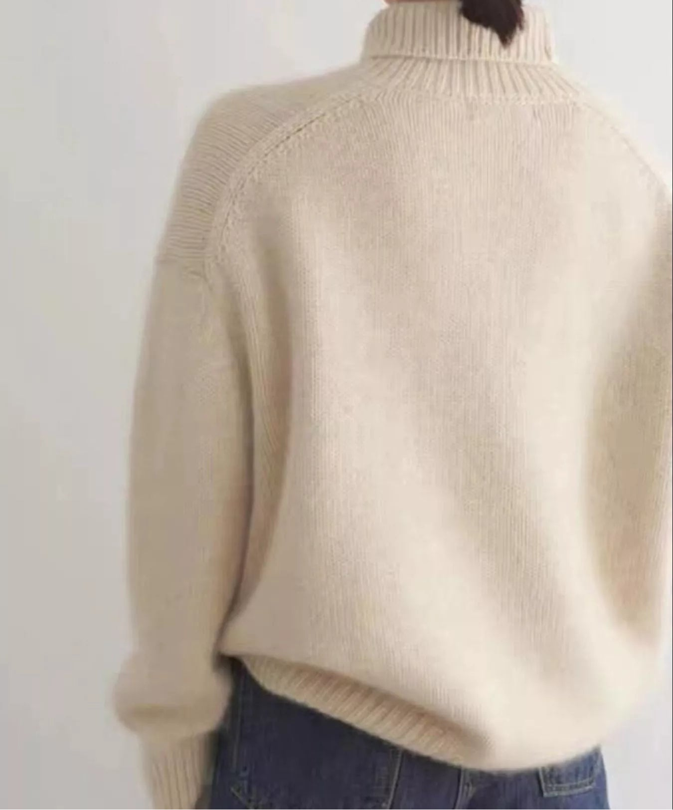 Scarlett | Turtleneck Dropped Shoulder Sweater