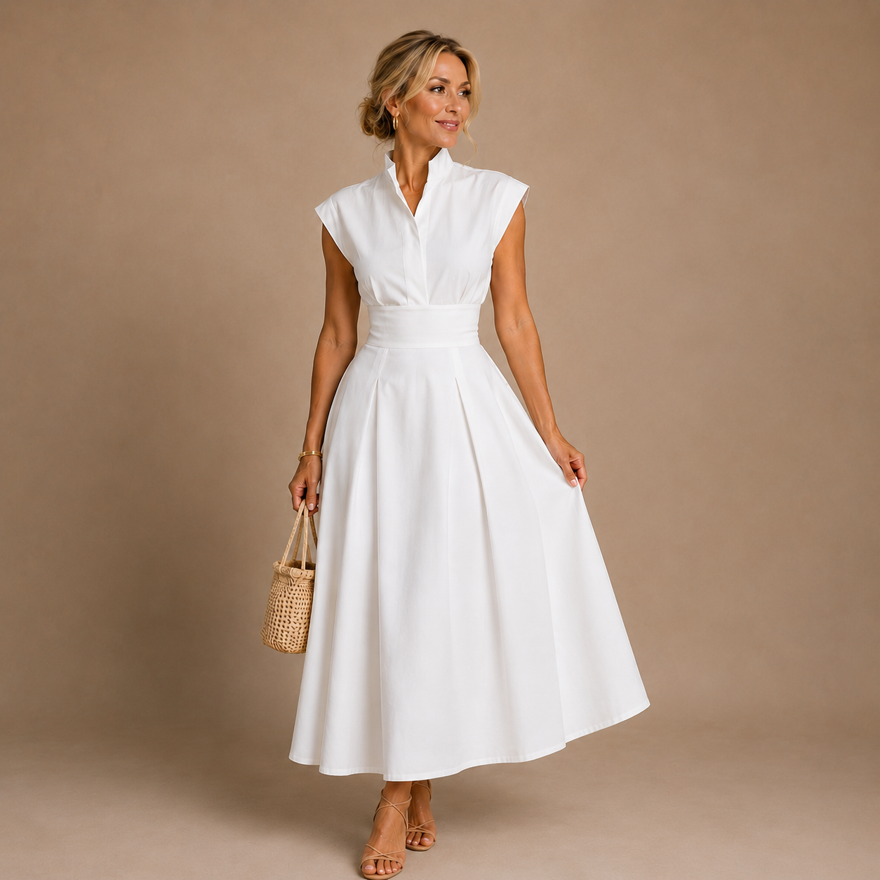 Aurelia | Sculpted Midi Dress