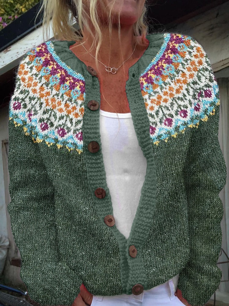 Verena™ | Retro Knit Cardigan